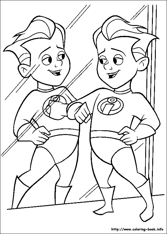 The Incredibles coloring picture